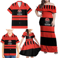 New Zealand Rugby Pacific Custom Family Matching Off Shoulder Maxi Dress and Hawaiian Shirt Whatumoana Classic Retro 2025