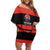 New Zealand Rugby Pacific Custom Family Matching Off Shoulder Short Dress and Hawaiian Shirt Whatumoana Classic Retro 2025