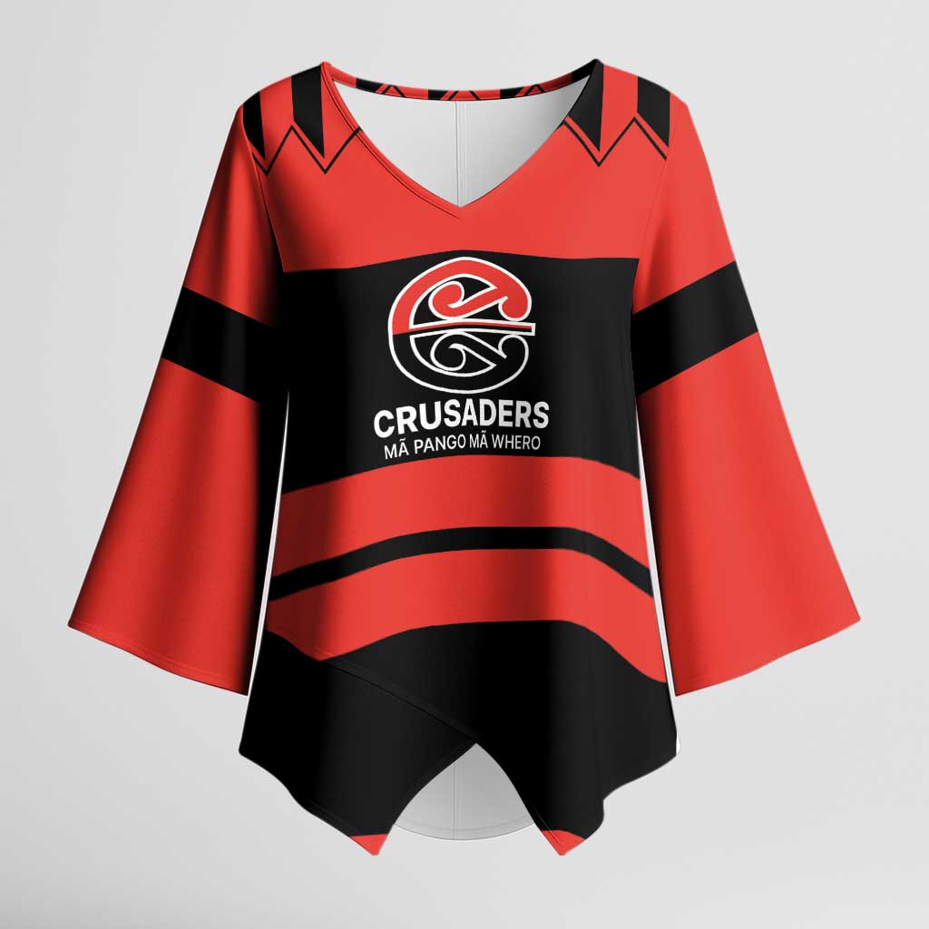 New Zealand Rugby Pacific Custom Kimono Sleeve Blouse Whatumoana Classic Retro 2025 - Polynesian Pride