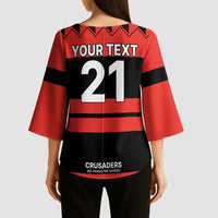 New Zealand Rugby Pacific Custom Kimono Sleeve Blouse Whatumoana Classic Retro 2025 - Polynesian Pride