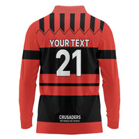 New Zealand Rugby Pacific Custom Long Sleeve Polo Shirt Whatumoana Classic Retro 2025