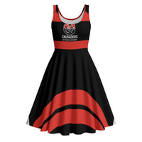 New Zealand Rugby Pacific Custom Midi Dress Whatumoana Classic Retro 2025 - Polynesian Pride