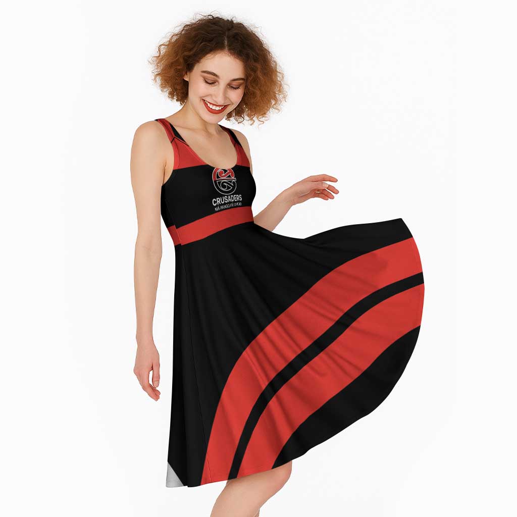 New Zealand Rugby Pacific Custom Midi Dress Whatumoana Classic Retro 2025 - Polynesian Pride