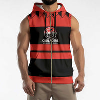 New Zealand Rugby Pacific Custom Sleeveless Zip Hoodie Whatumoana Classic Retro 2025 - Polynesian Pride