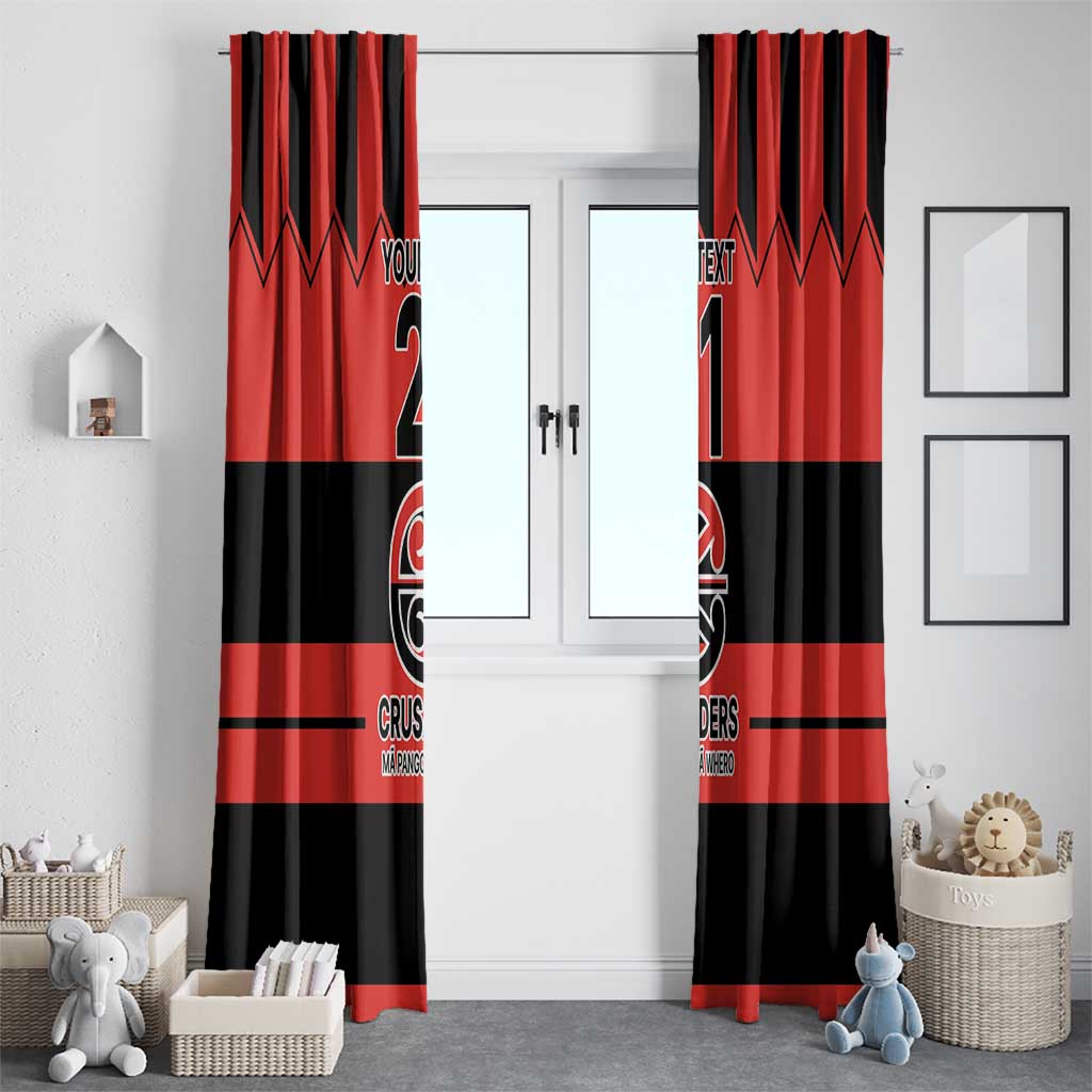 New Zealand Rugby Pacific Custom Window Curtain Whatumoana Classic Retro 2025