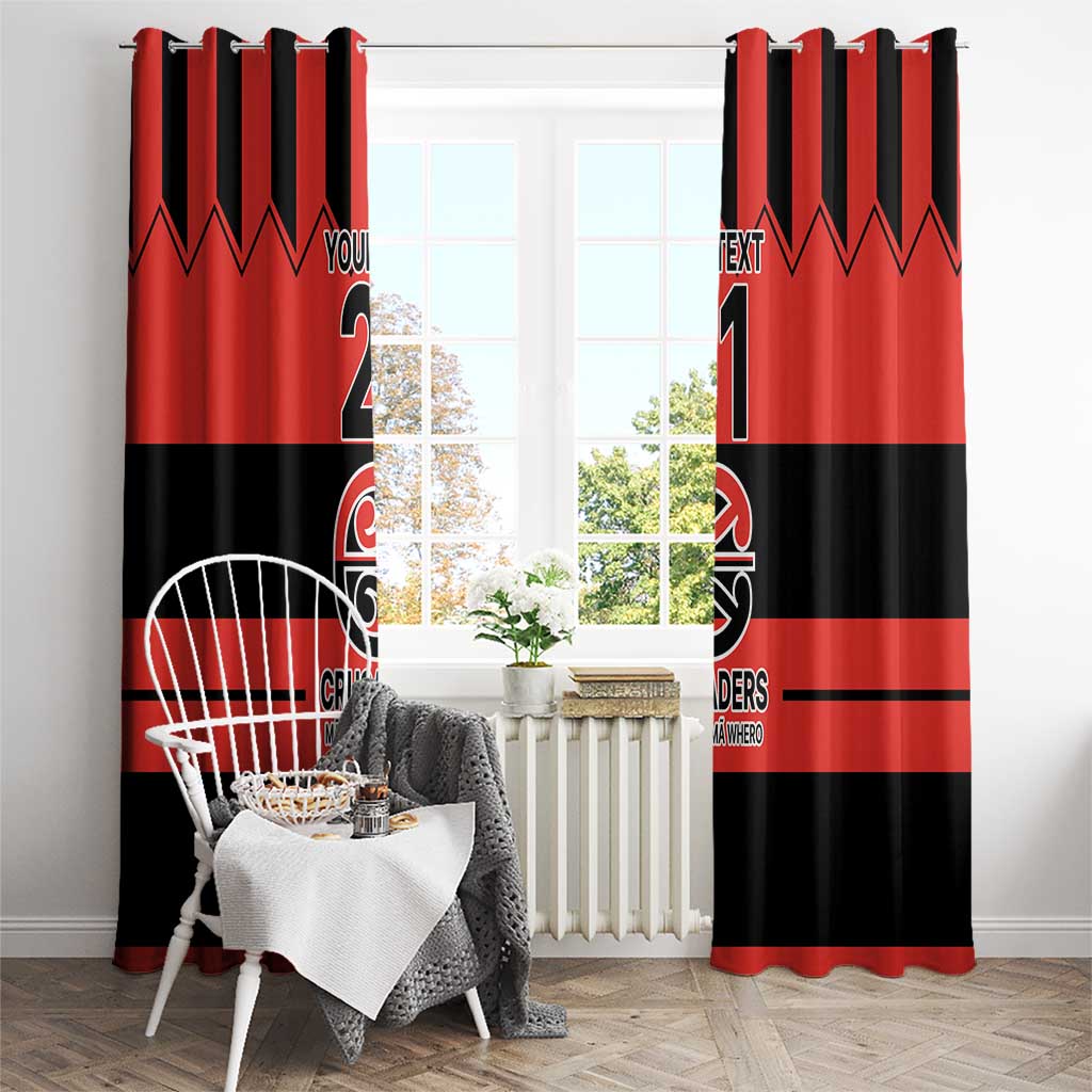 New Zealand Rugby Pacific Custom Window Curtain Whatumoana Classic Retro 2025