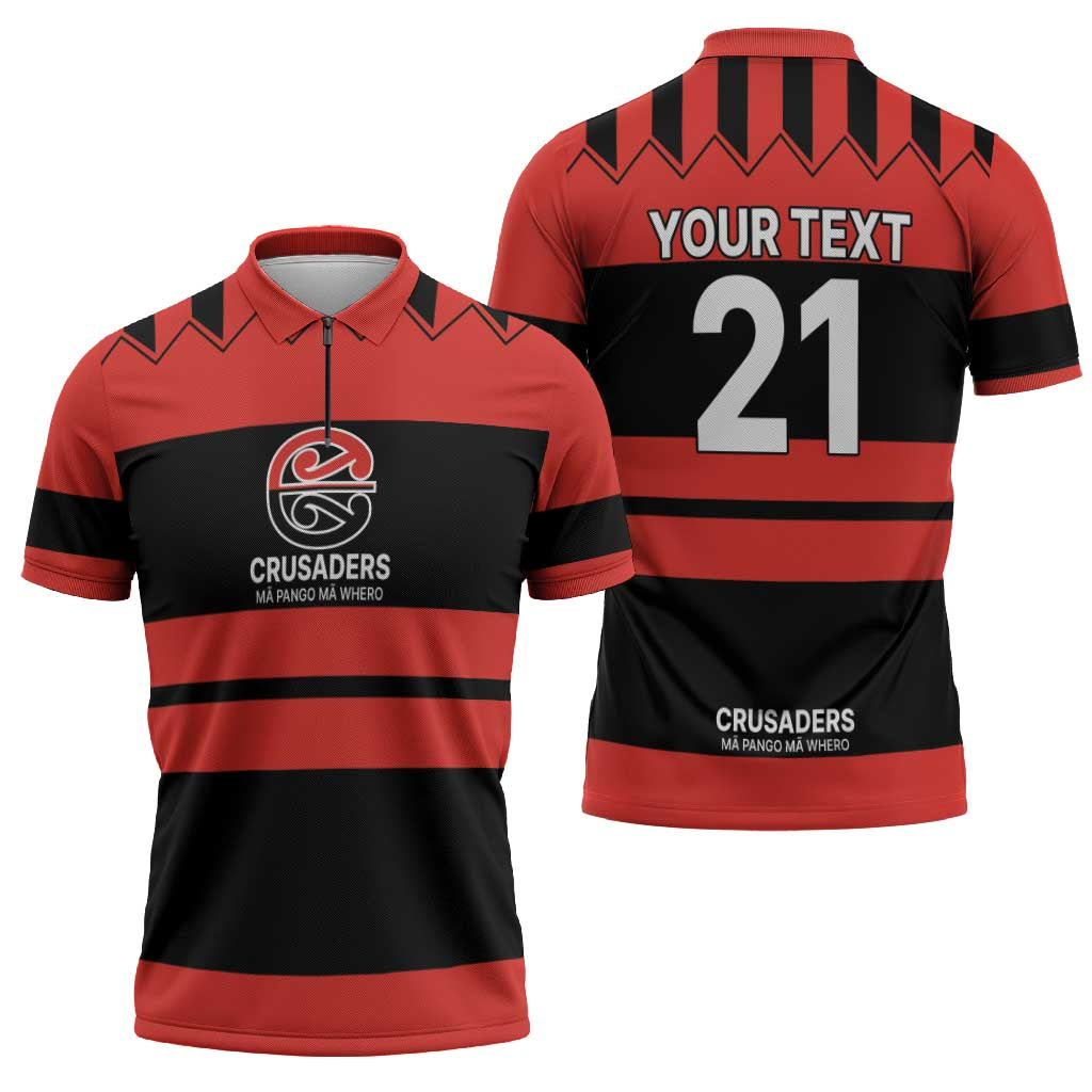 New Zealand Rugby Pacific Custom Zipper Polo Shirt Whatumoana Classic Retro 2025 - Polynesian Pride