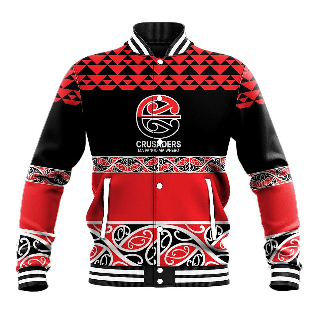 New Zealand Rugby Pacific Custom Baseball Jacket Whatumoana Maori Kowhaiwhai Pattern