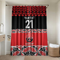New Zealand Rugby Pacific Custom Bathroom Set Whatumoana Maori Kowhaiwhai Pattern - Polynesian Pride