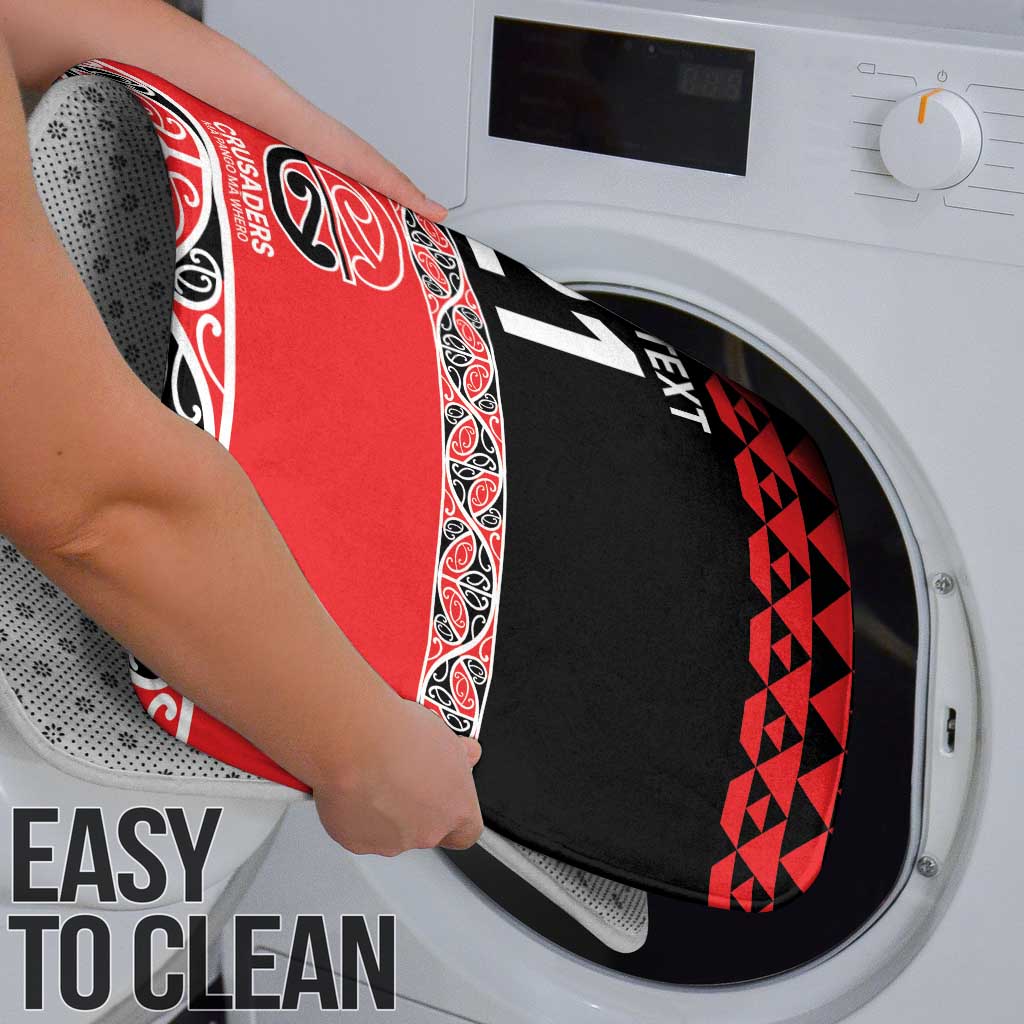 New Zealand Rugby Pacific Custom Bathroom Set Whatumoana Maori Kowhaiwhai Pattern - Polynesian Pride