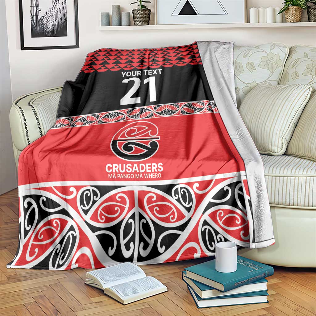 New Zealand Rugby Pacific Custom Blanket Whatumoana Maori Kowhaiwhai Pattern
