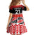 New Zealand Rugby Pacific Custom Family Matching Off Shoulder Short Dress and Hawaiian Shirt Whatumoana Maori Kowhaiwhai Pattern