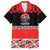 New Zealand Rugby Pacific Custom Family Matching Short Sleeve Bodycon Dress and Hawaiian Shirt Whatumoana Maori Kowhaiwhai Pattern