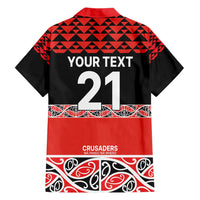 New Zealand Rugby Pacific Custom Hawaiian Shirt Whatumoana Maori Kowhaiwhai Pattern