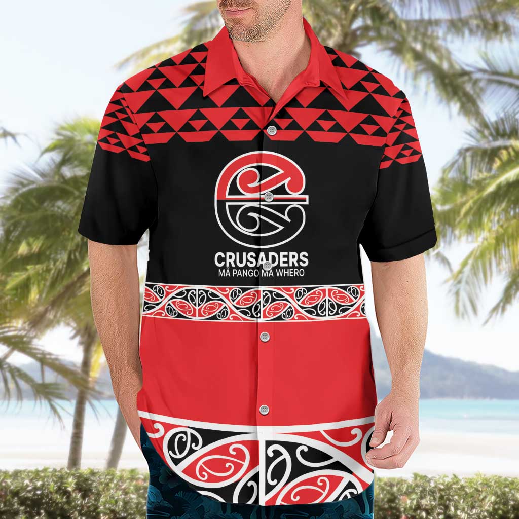New Zealand Rugby Pacific Custom Hawaiian Shirt Whatumoana Maori Kowhaiwhai Pattern