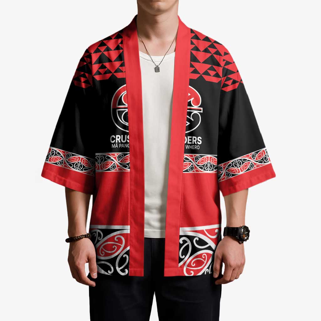 New Zealand Rugby Pacific Custom Kimono Whatumoana Maori Kowhaiwhai Pattern - Polynesian Pride