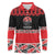 New Zealand Rugby Pacific Custom Long Sleeve Polo Shirt Whatumoana Maori Kowhaiwhai Pattern