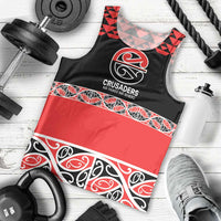 New Zealand Rugby Pacific Custom Men Tank Top Whatumoana Maori Kowhaiwhai Pattern