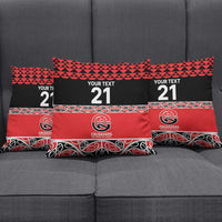 New Zealand Rugby Pacific Custom Pillow Cover Whatumoana Maori Kowhaiwhai Pattern - Polynesian Pride