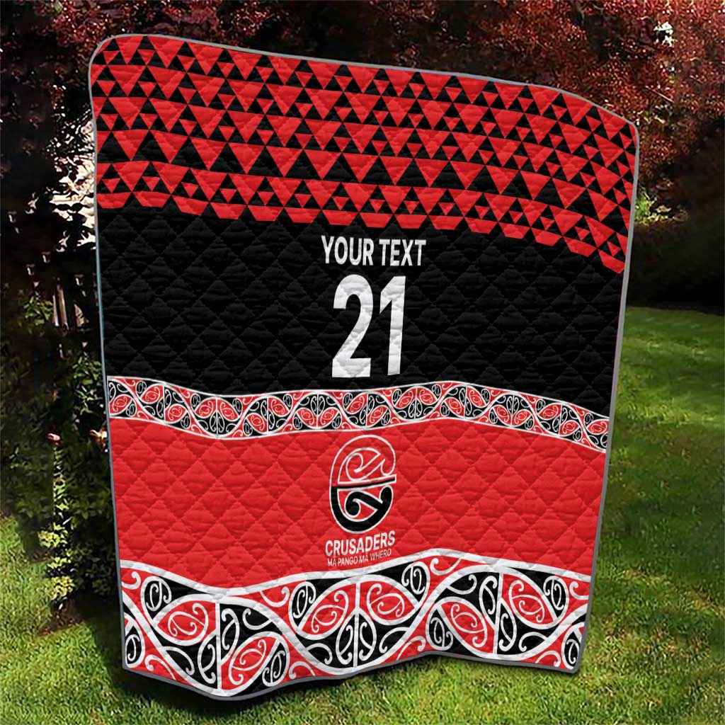 New Zealand Rugby Pacific Custom Quilt Whatumoana Maori Kowhaiwhai Pattern