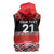 New Zealand Rugby Pacific Custom Sleeveless Hoodie Whatumoana Maori Kowhaiwhai Pattern - Polynesian Pride