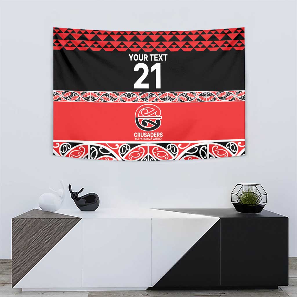 New Zealand Rugby Pacific Custom Tapestry Whatumoana Maori Kowhaiwhai Pattern