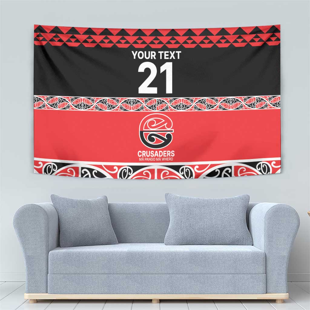 New Zealand Rugby Pacific Custom Tapestry Whatumoana Maori Kowhaiwhai Pattern