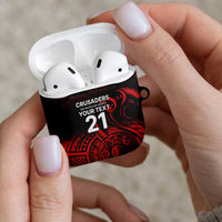 New Zealand Rugby Pacific Custom AirPods Case Whatumoana Maori Tribal Tattoo - Polynesian Pride