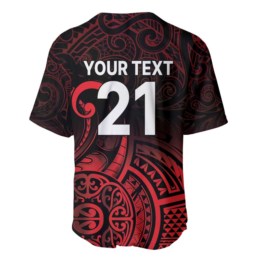 New Zealand Rugby Pacific Custom Baseball Jersey Whatumoana Maori Tribal Tattoo