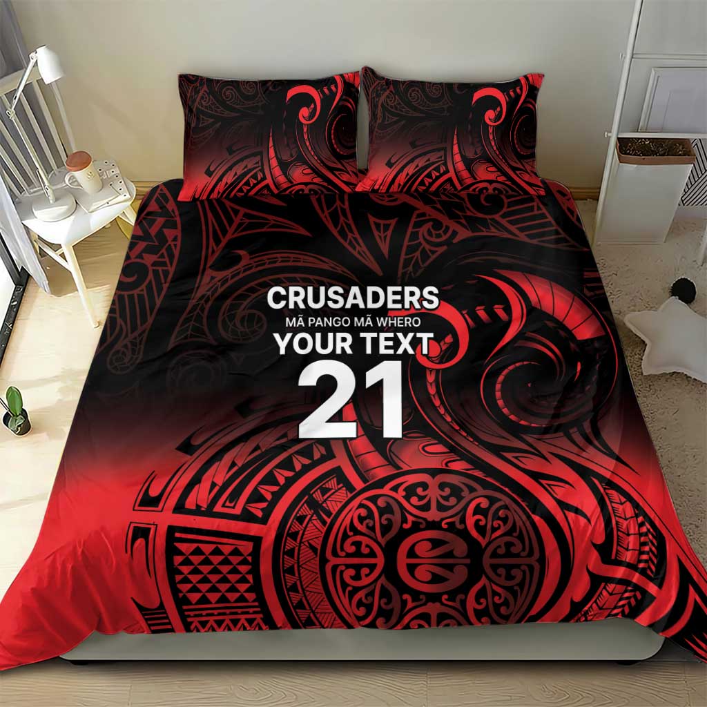 New Zealand Rugby Pacific Custom Bedding Set Whatumoana Maori Tribal Tattoo