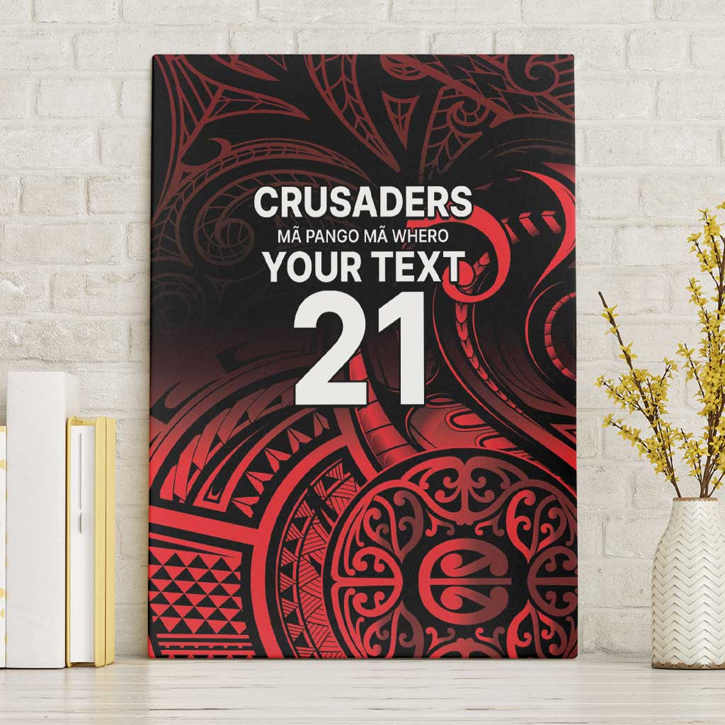 New Zealand Rugby Pacific Custom Canvas Wall Art Whatumoana Maori Tribal Tattoo