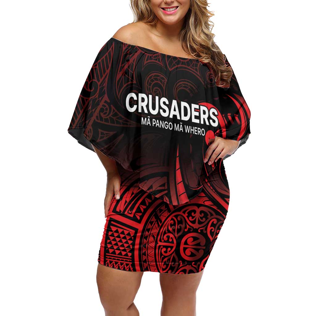 New Zealand Rugby Pacific Custom Family Matching Off Shoulder Short Dress and Hawaiian Shirt Whatumoana Maori Tribal Tattoo
