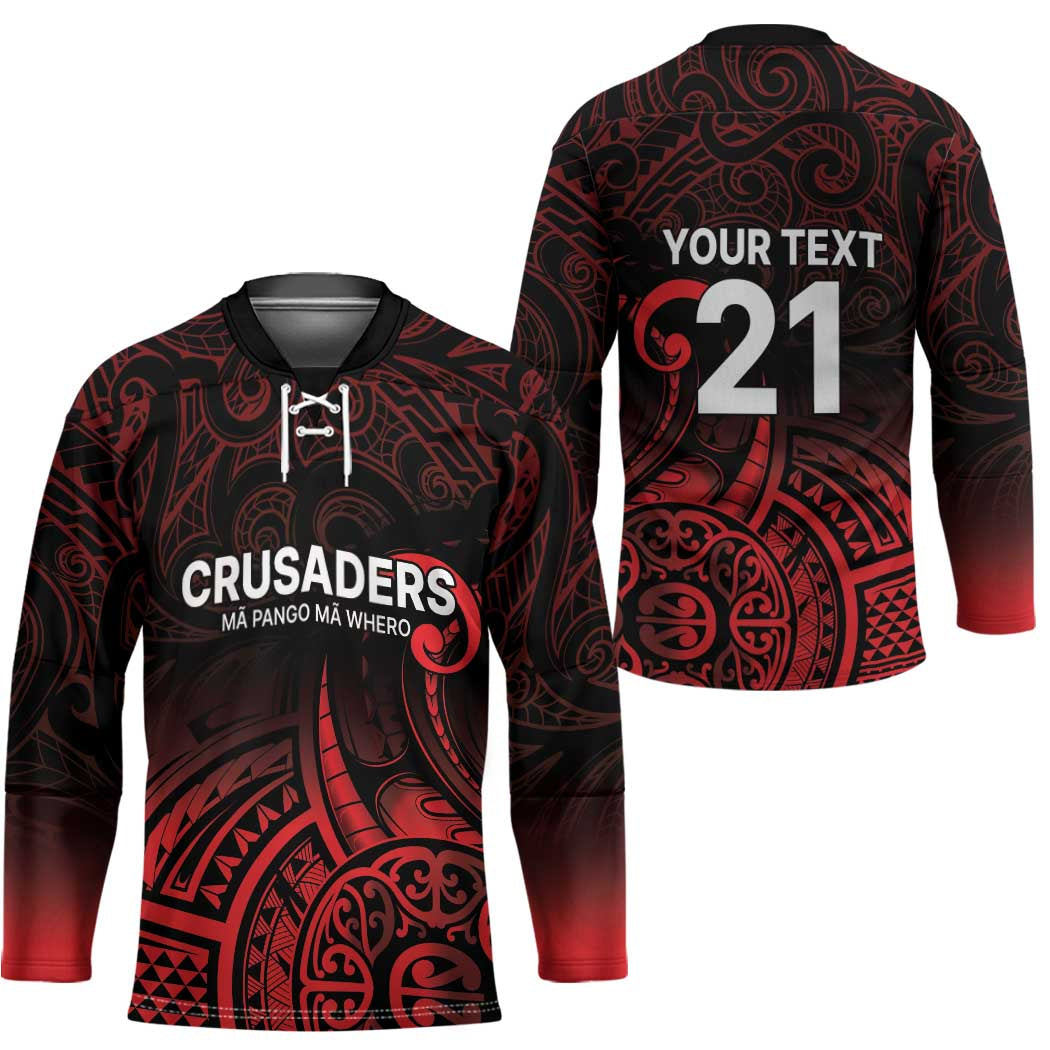 New Zealand Rugby Pacific Custom Hockey Jersey Whatumoana Maori Tribal Tattoo - Polynesian Pride
