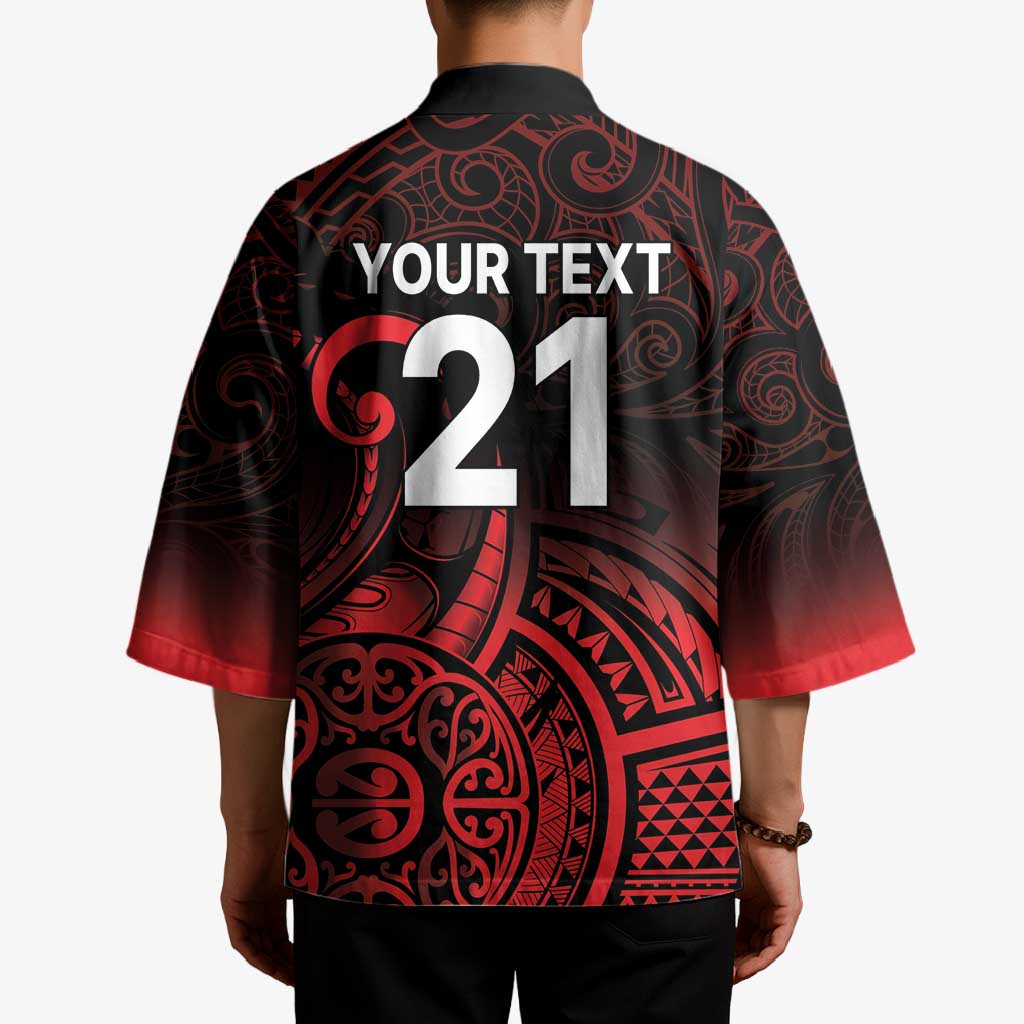 New Zealand Rugby Pacific Custom Kimono Whatumoana Maori Tribal Tattoo - Polynesian Pride