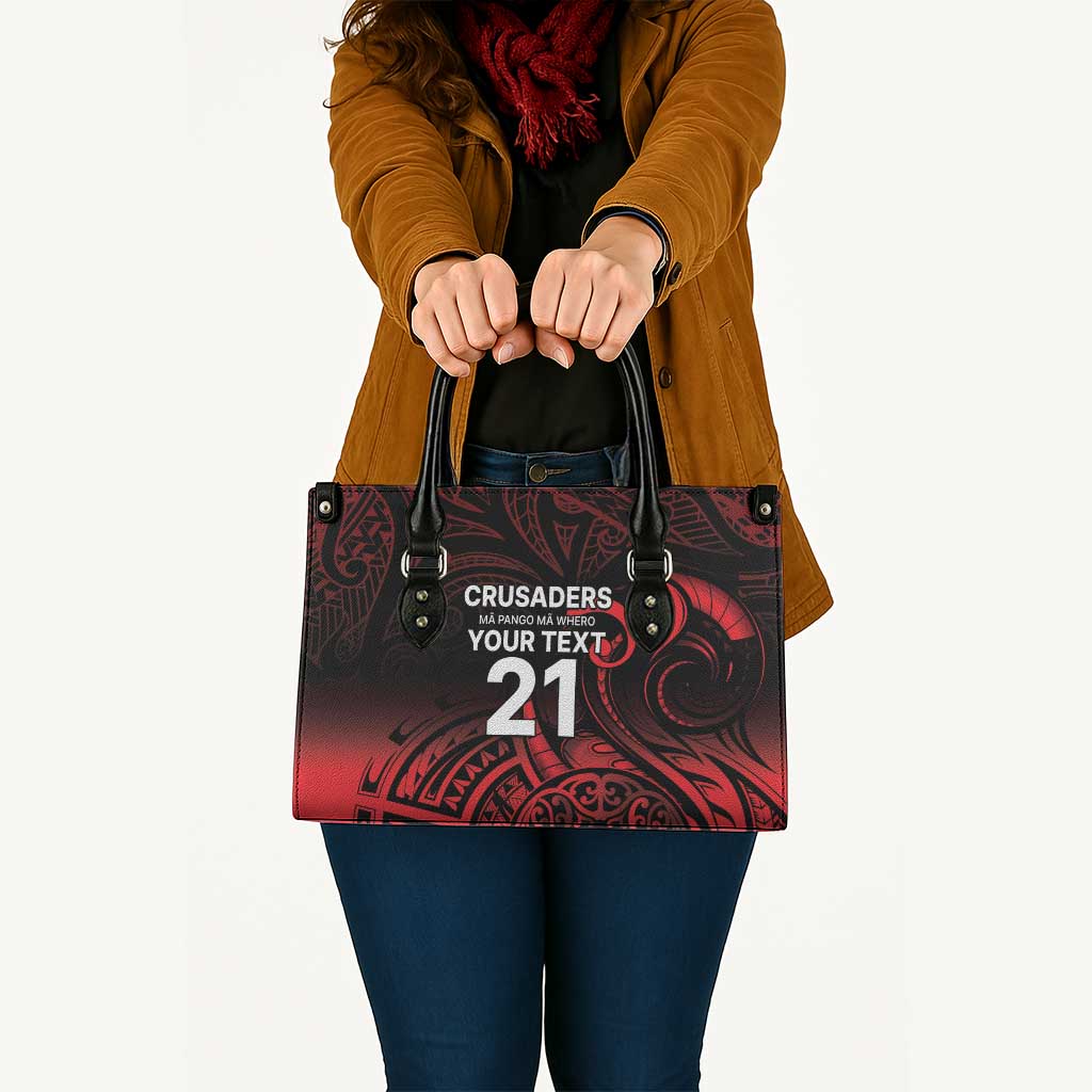 New Zealand Rugby Pacific Custom Leather Bag Whatumoana Maori Tribal Tattoo - Polynesian Pride