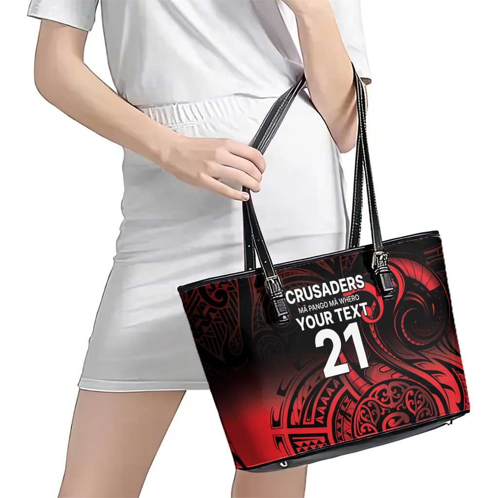 New Zealand Rugby Pacific Custom Leather Tote Bag Whatumoana Maori Tribal Tattoo