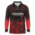 New Zealand Rugby Pacific Custom Long Sleeve Polo Shirt Whatumoana Maori Tribal Tattoo