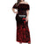New Zealand Rugby Pacific Custom Off Shoulder Maxi Dress Whatumoana Maori Tribal Tattoo