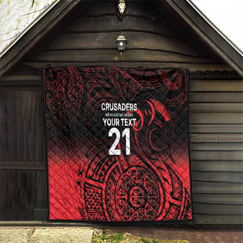 New Zealand Rugby Pacific Custom Quilt Whatumoana Maori Tribal Tattoo