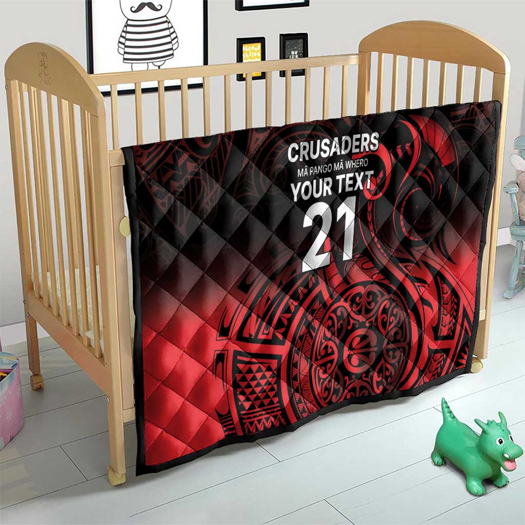 New Zealand Rugby Pacific Custom Quilt Whatumoana Maori Tribal Tattoo