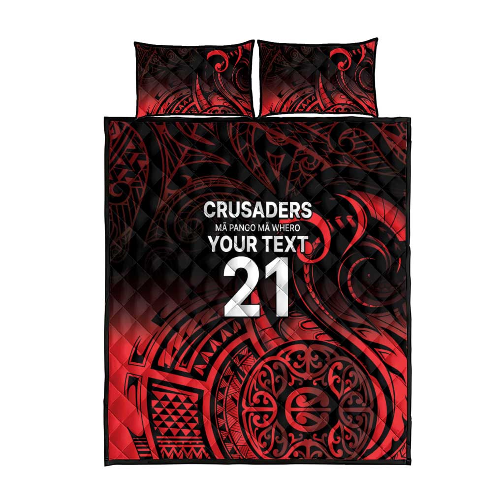 New Zealand Rugby Pacific Custom Quilt Bed Set Whatumoana Maori Tribal Tattoo