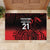 New Zealand Rugby Pacific Custom Rubber Doormat Whatumoana Maori Tribal Tattoo
