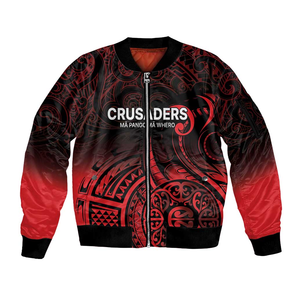 New Zealand Rugby Pacific Custom Sleeve Zip Bomber Jacket Whatumoana Maori Tribal Tattoo