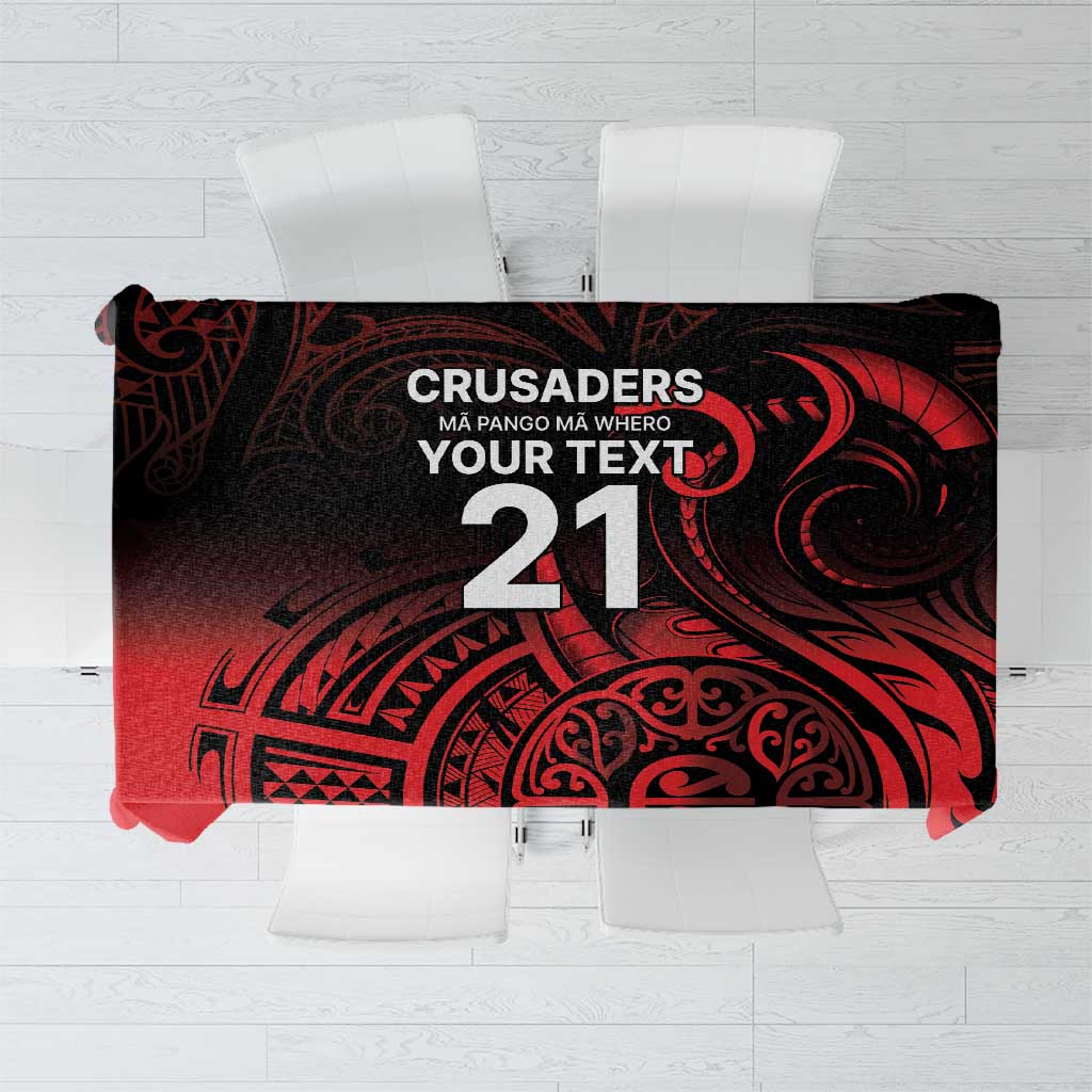 New Zealand Rugby Pacific Custom Tablecloth Whatumoana Maori Tribal Tattoo