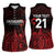 New Zealand Rugby Pacific Custom Women Sleeveless Polo Shirt Whatumoana Maori Tribal Tattoo