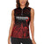 New Zealand Rugby Pacific Custom Women Sleeveless Polo Shirt Whatumoana Maori Tribal Tattoo