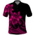 Polynesian Pride Plumeria Flowers Polo Shirt Polynesian Tribal Pink Vibe LT9 Pink - Polynesian Pride