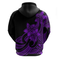 Polynesian Pride Plumeria Flowers Hoodie Polynesian Tribal Purple Vibe LT9 - Polynesian Pride