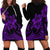 Polynesian Pride Plumeria Flowers Hoodie Dress Polynesian Tribal Purple Vibe LT9 - Polynesian Pride