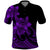 Polynesian Pride Plumeria Flowers Polo Shirt Polynesian Tribal Purple Vibe LT9 Purple - Polynesian Pride